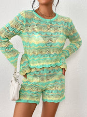 Cali Knit Crochet Matching Set - Green