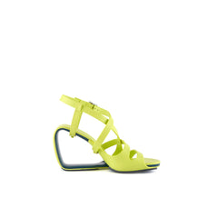 Jady Rose | Eloise Leather Strappy Wedges- Green