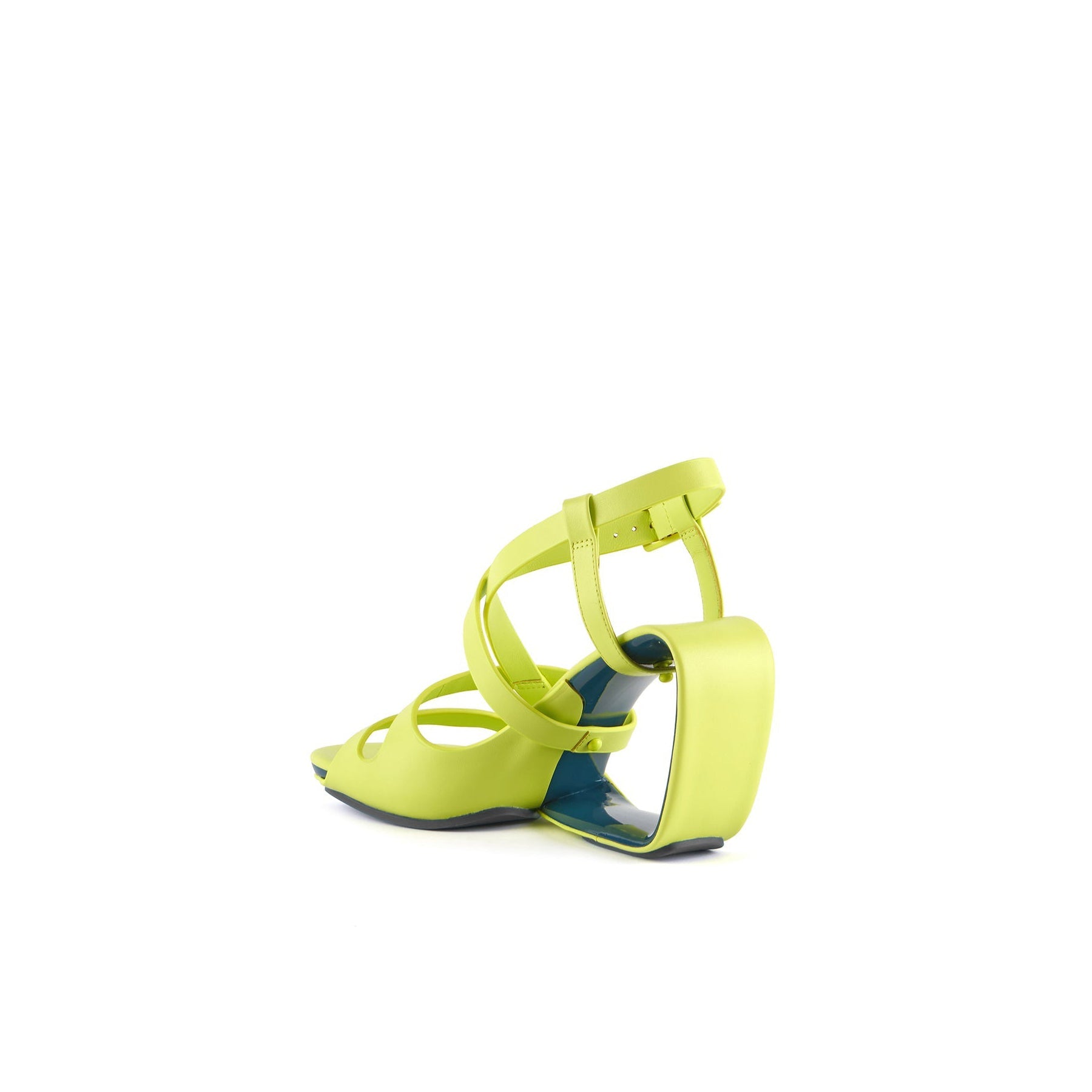 Jady Rose | Eloise Leather Strappy Wedges- Green