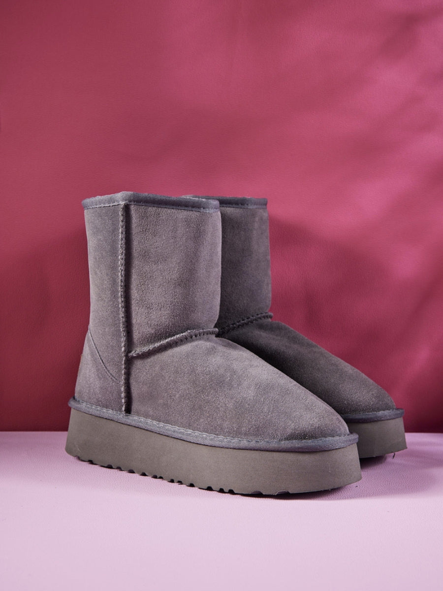 Smaibulun Ugg | Cloud Nine Platform Mini Boots - Grey