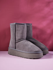 Smaibulun Ugg | Cloud Nine Platform Mini Boots - Grey