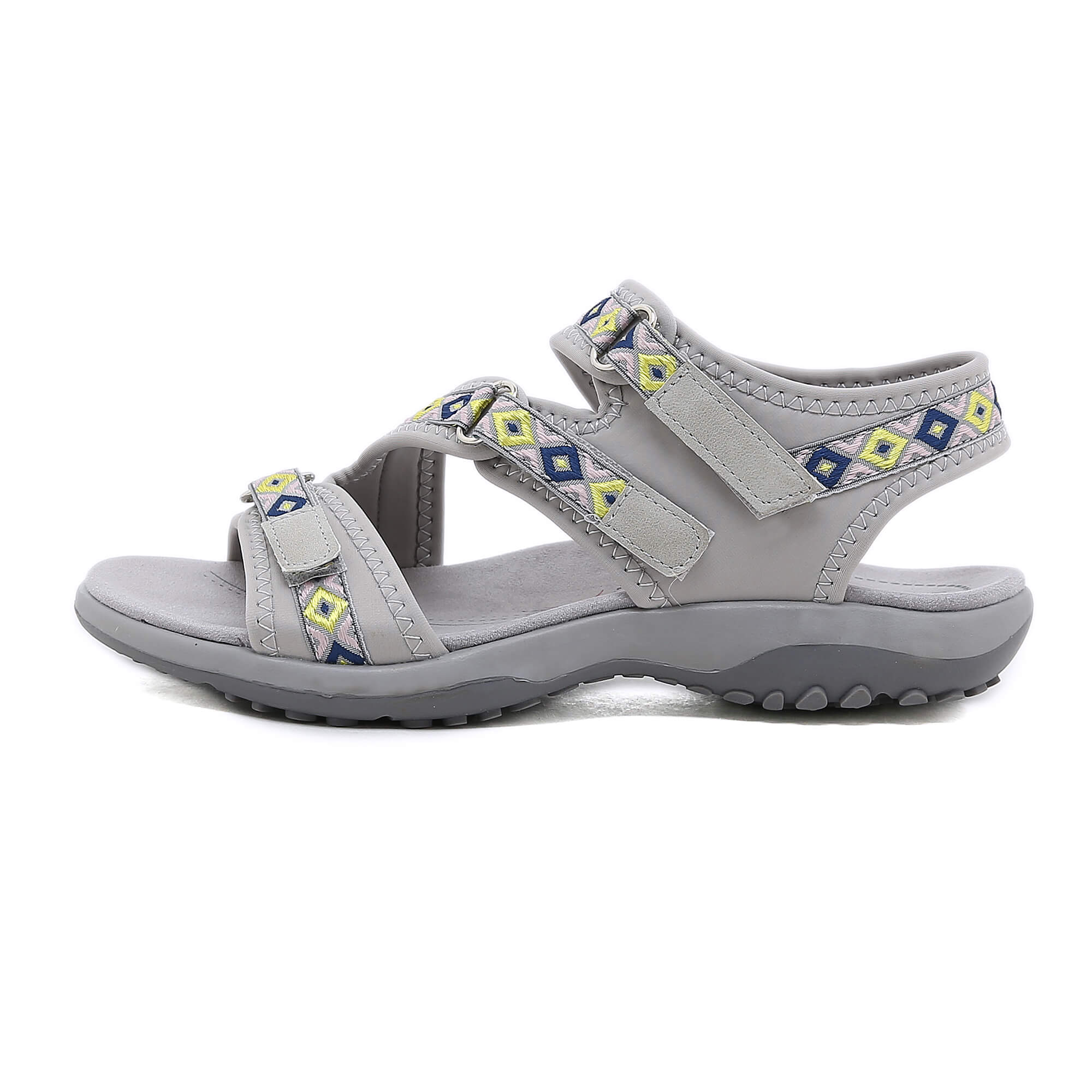 Siketu | Trekking Partner Cushioned Sandal - Grey