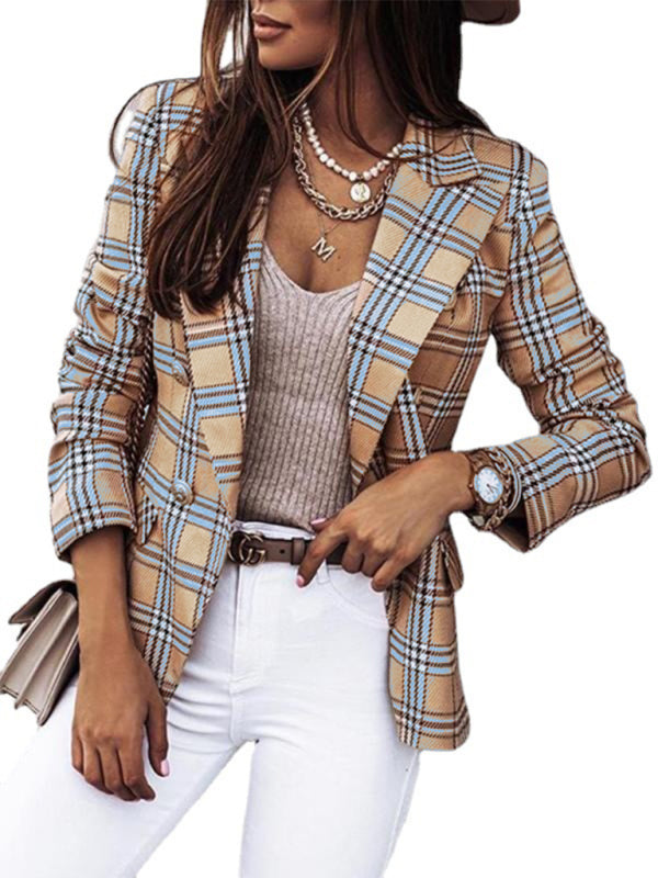 Fashion Printed Long Sleeve Suit Coat