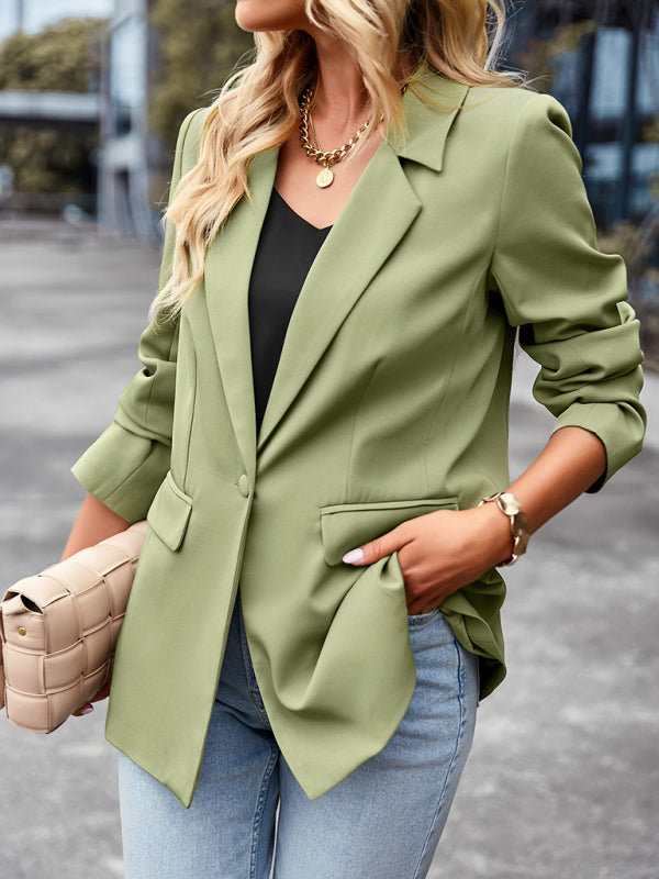 Women’s casual long-sleeved small suit jacket