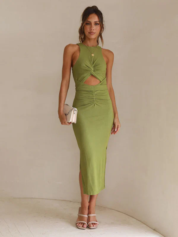 Savanna Twist - Cutout Midi Dress