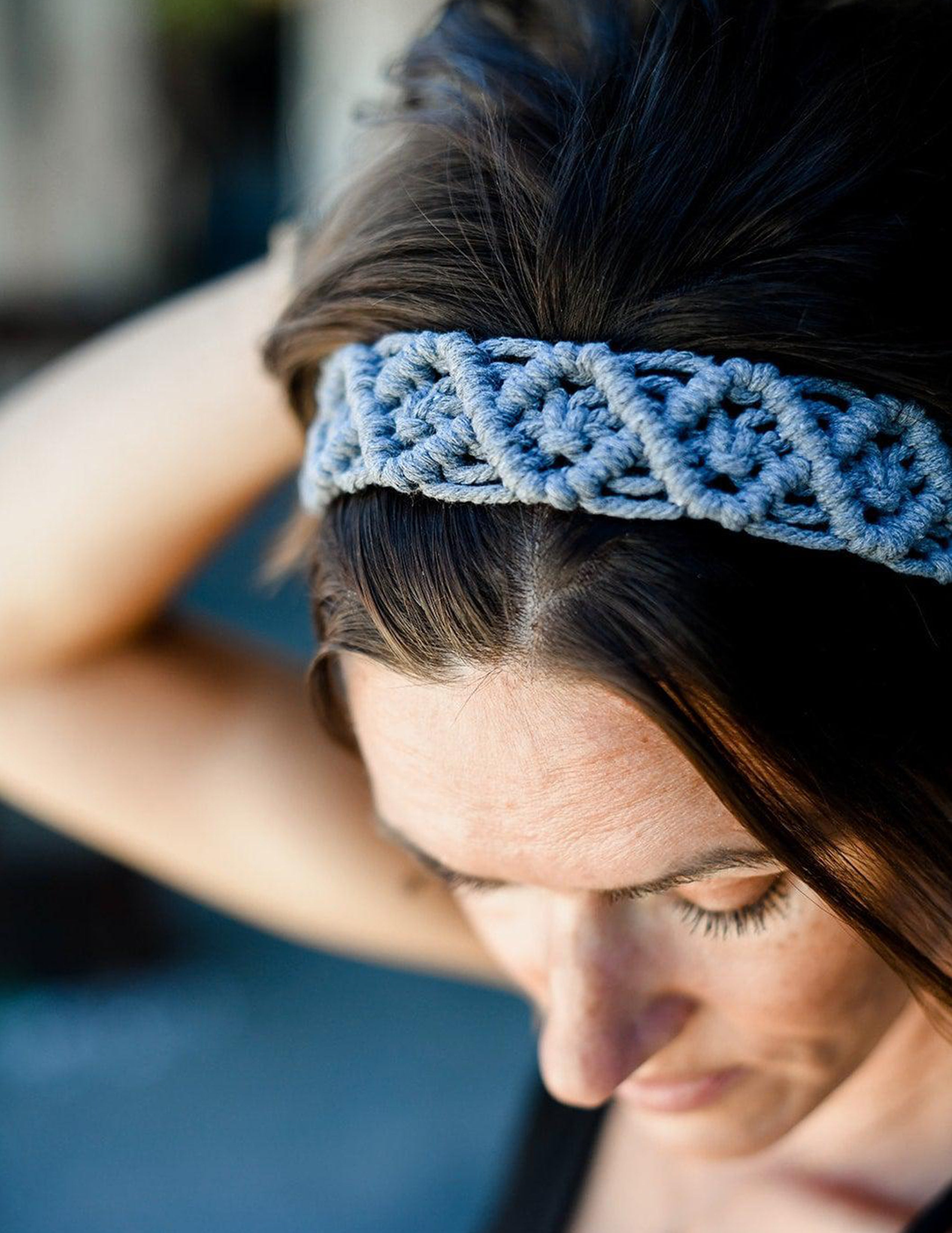 Handmade Elastic Macrame Headband