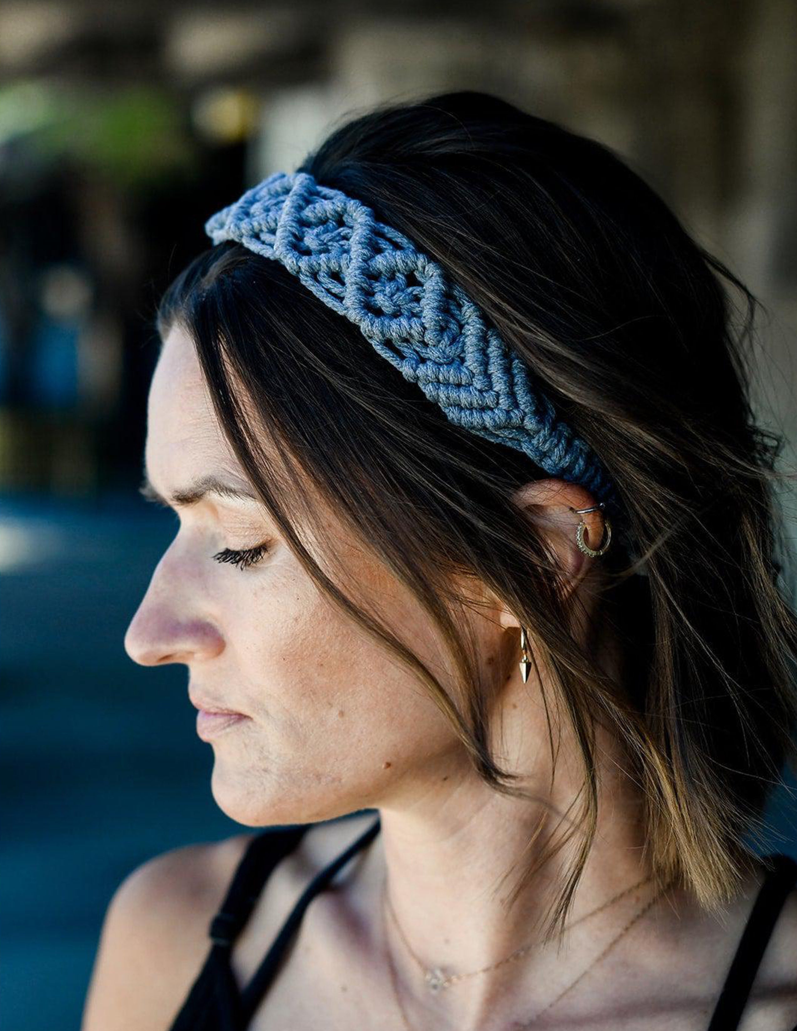 Handmade Elastic Macrame Headband