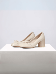 Jady Rose | Designer Taste Leather Pump - Ivory