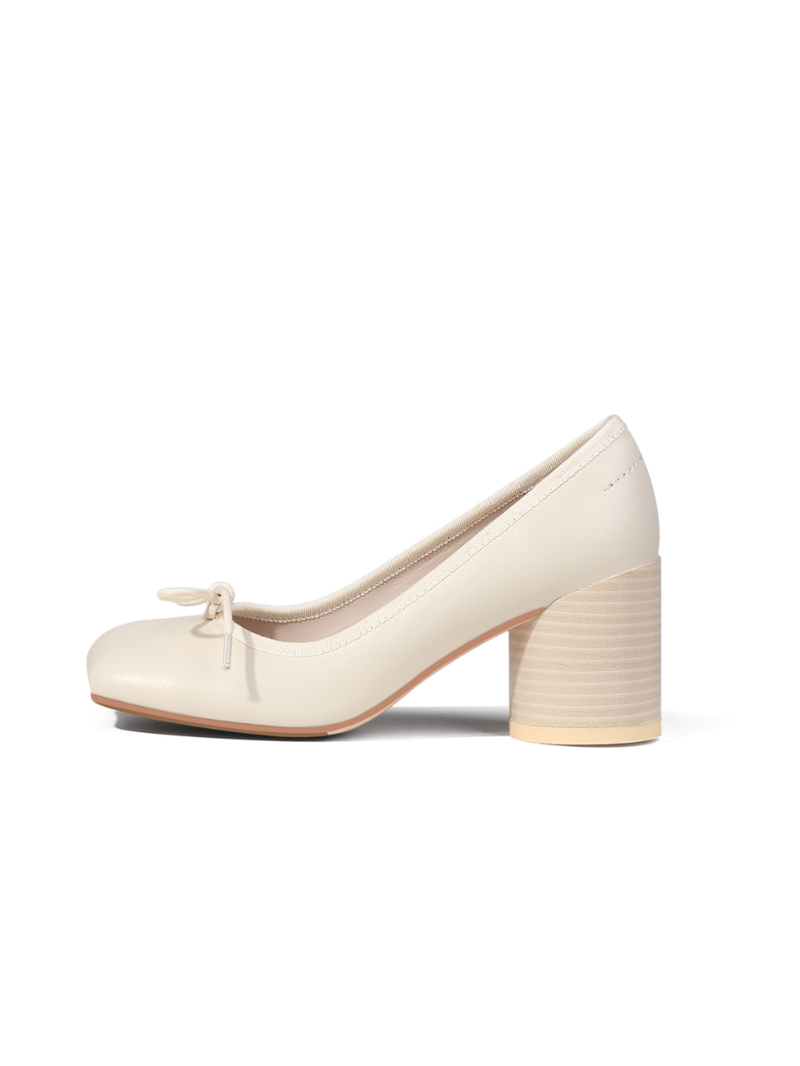 Jady Rose | Designer Taste Leather Pump - Ivory