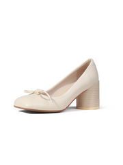 Jady Rose | Designer Taste Leather Pump - Ivory