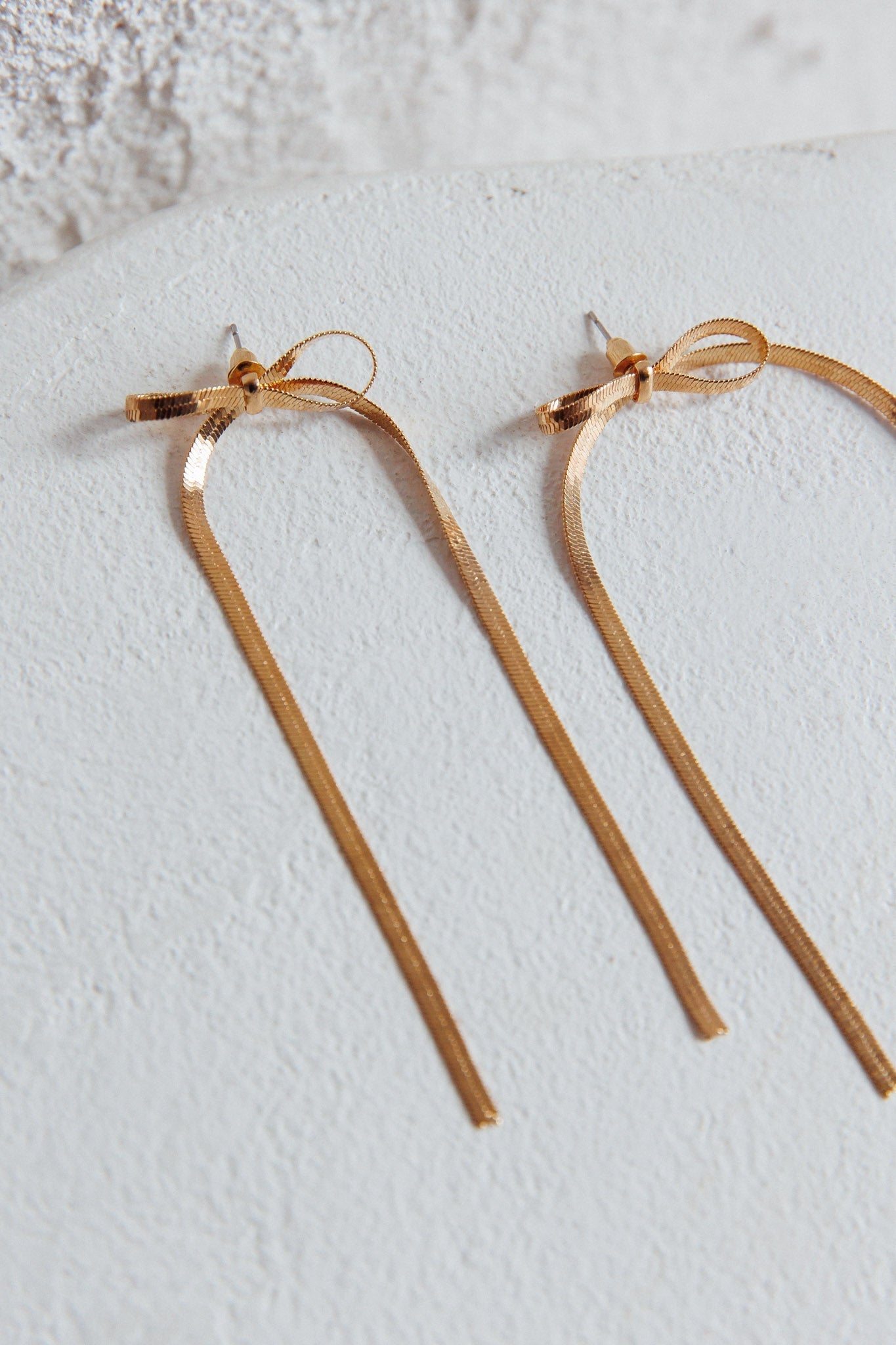 Bow Gold Stud Earrings