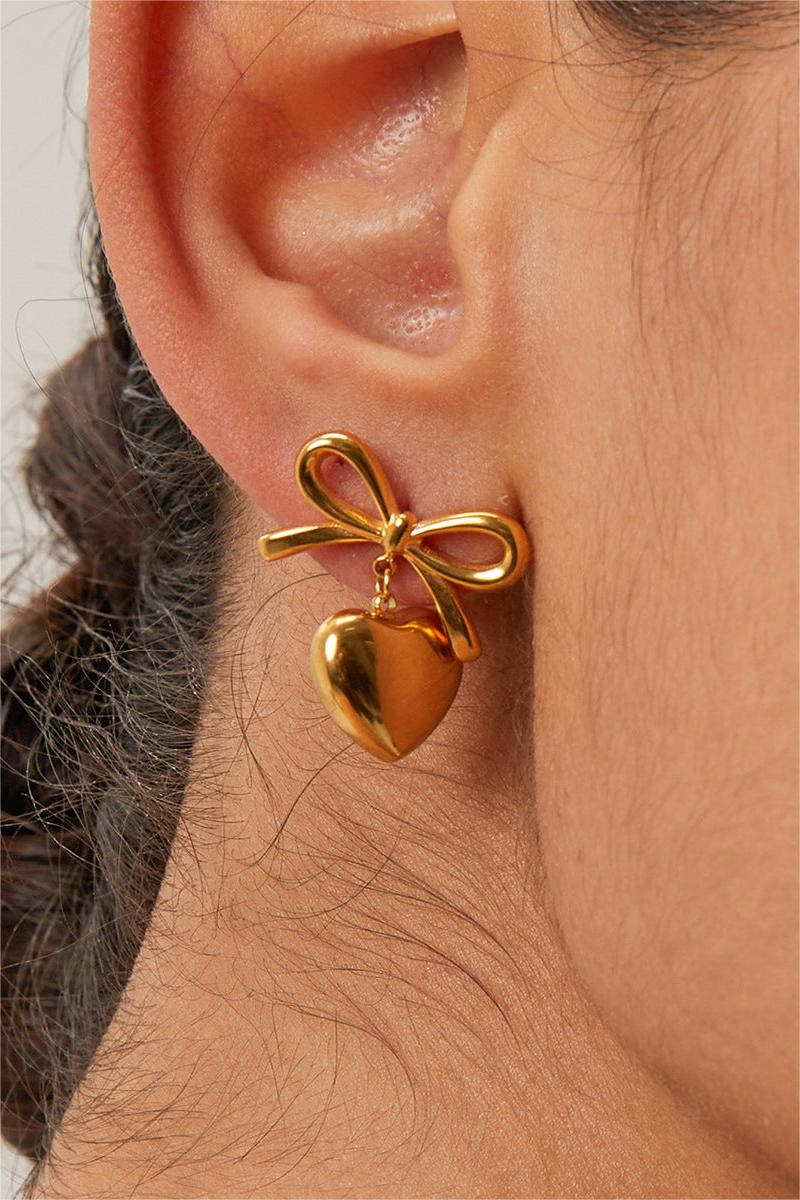 Sweetheart Bow Drop Earring