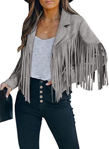 Women's Fringed Jacket Tops