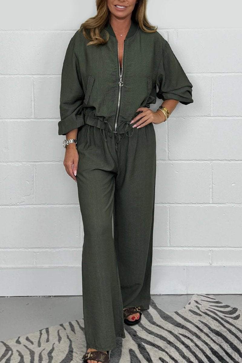 Women's Lightweight Bomber Jacket & Trouser Co-Ord