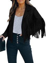 Women's Fringed Jacket Tops