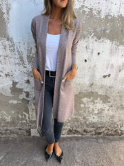 Casual Knitted Long Sleeve Cardigan