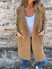 Casual Lapel Long Coat