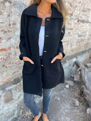 Casual Lapel Long Sleeve Long Coat