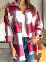 Women's Plaid Print Jacket