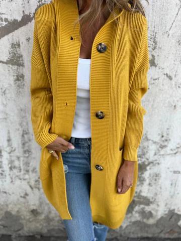 Women's Hooded Knitted Jacket