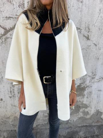 Casual Stand Collar Half Zip Jacket