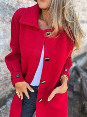 Casual Lapel Long Sleeve Long Coat