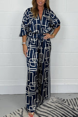 Women's Printed Bomber Jacket & Trouser Co-Ord