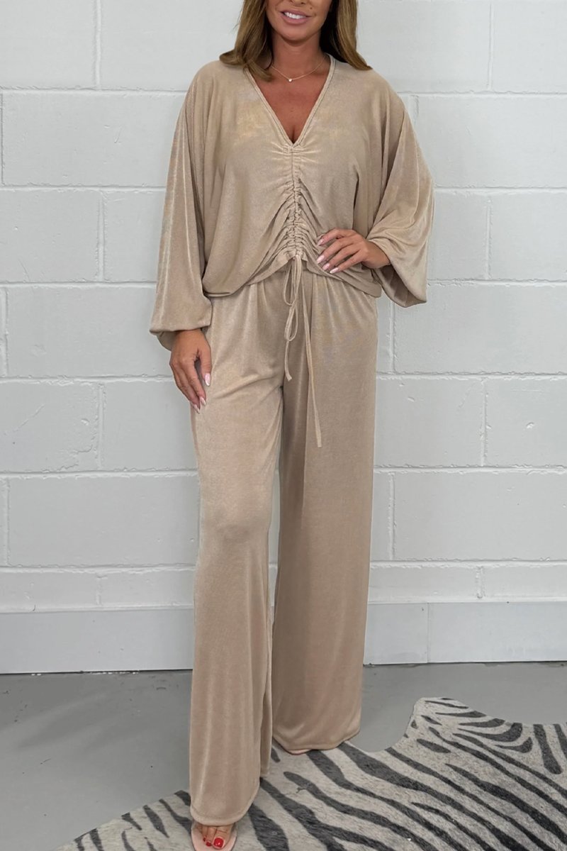 Women's Ruched Front Top & Trouser Co-Ord