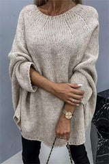 Women's Sweater Cape Poncho Style Fashion Knitted Shawl Sweater