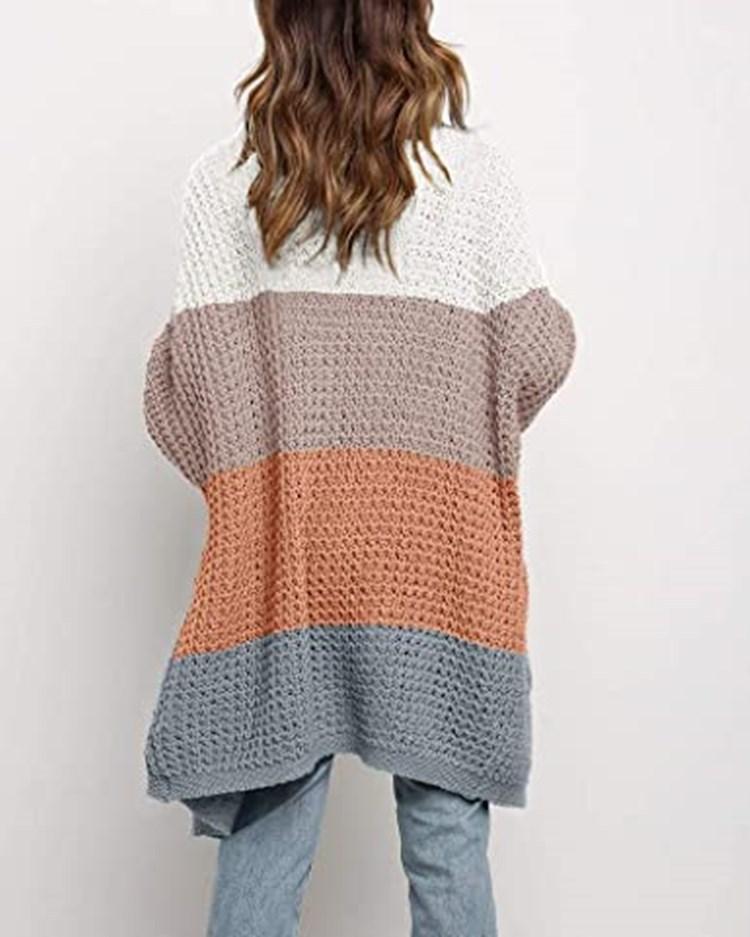 Women's Autumn and Winter Solid Color Loose Cardigan