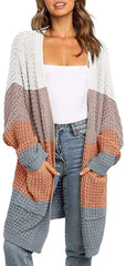 Women's Autumn and Winter Solid Color Loose Cardigan