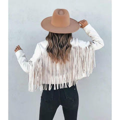 Women's Fringed Jacket Tops