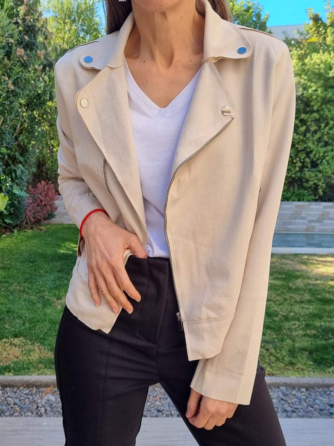 Women's Casual Suede Cropped Jacket