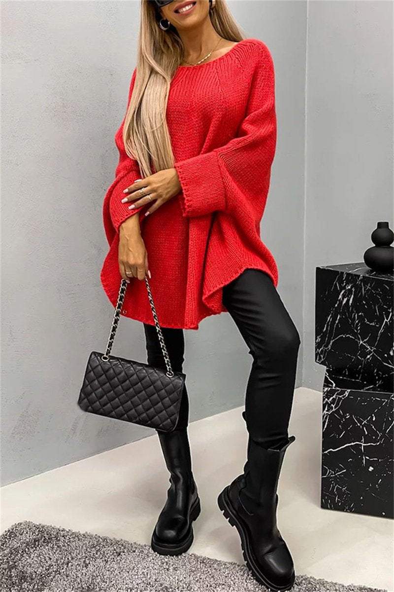 Women's Sweater Cape Poncho Style Fashion Knitted Shawl Sweater