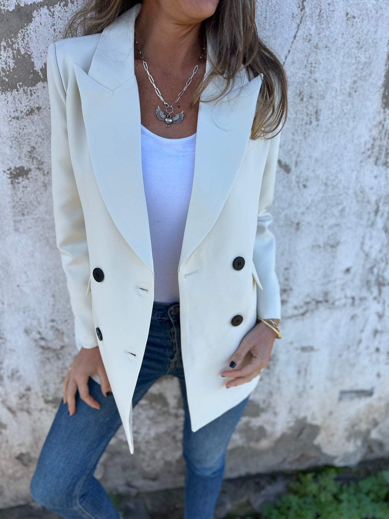 Women's Lapel Long Sleeve Casual Suit Jacket