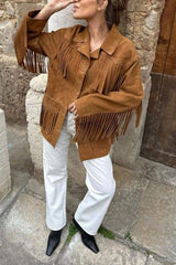 Women's Fringed Jacket Tops