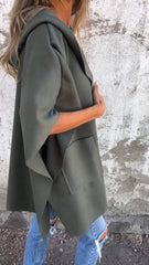 Lapel One-piece Sleeve Shawl Coat