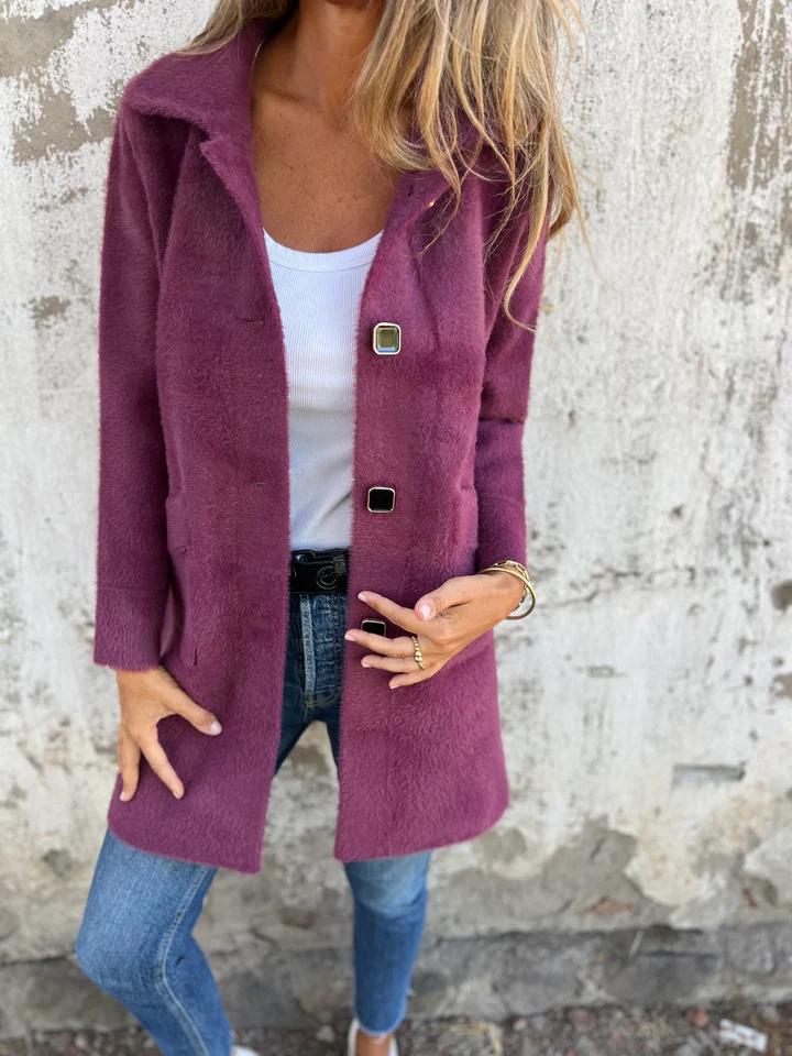 Casual Lapel Single-breasted Thick Coat