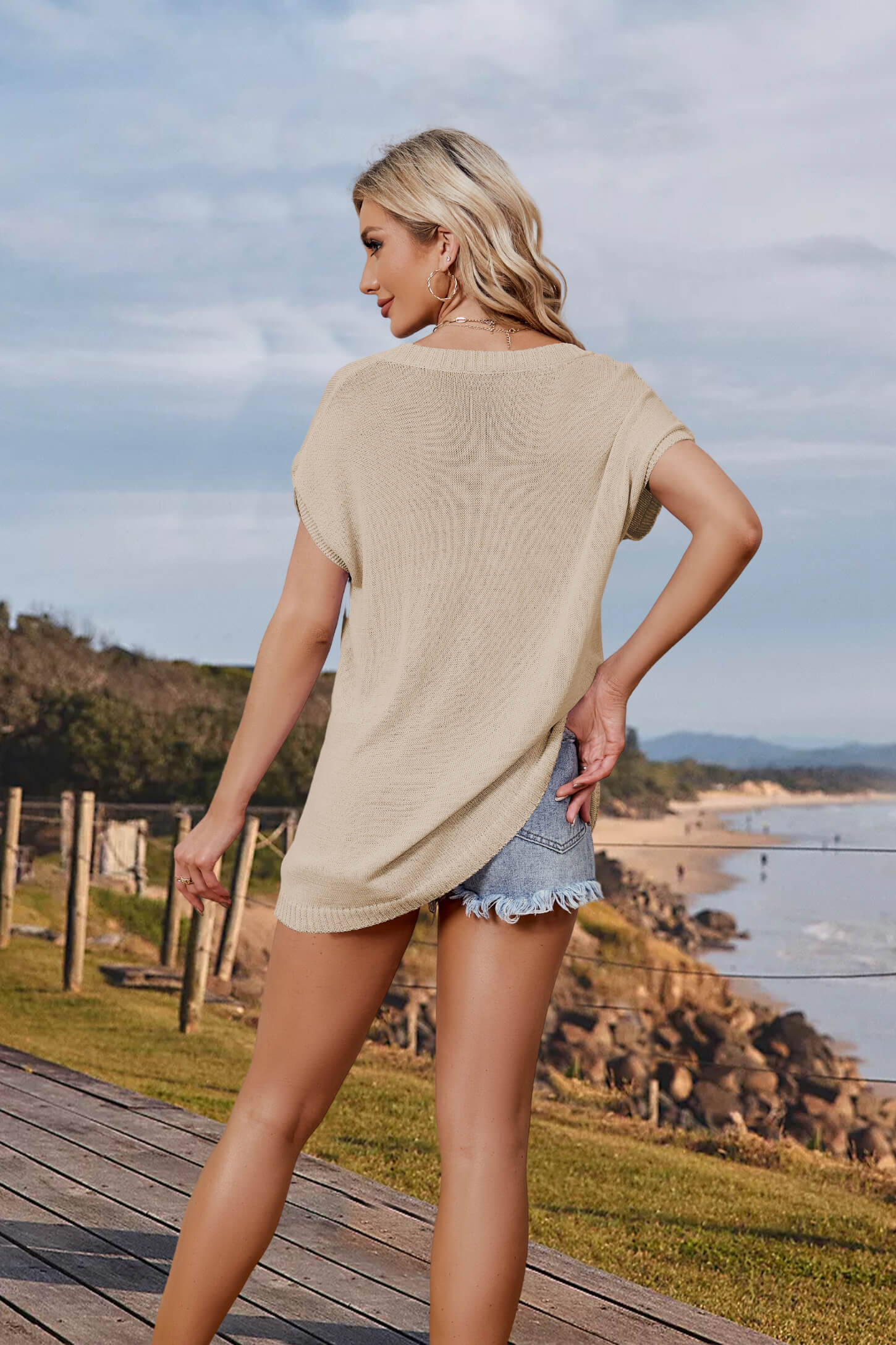 Arthur Knit Cotton Blend Top