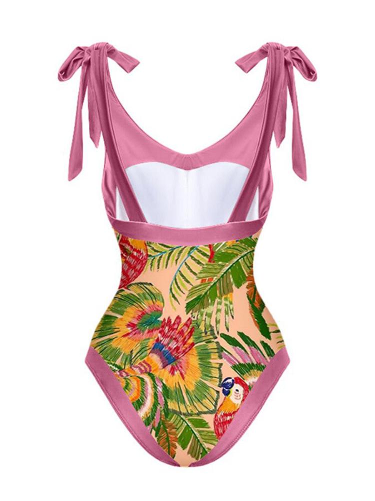 Mamie Tropical Printed Swim Set