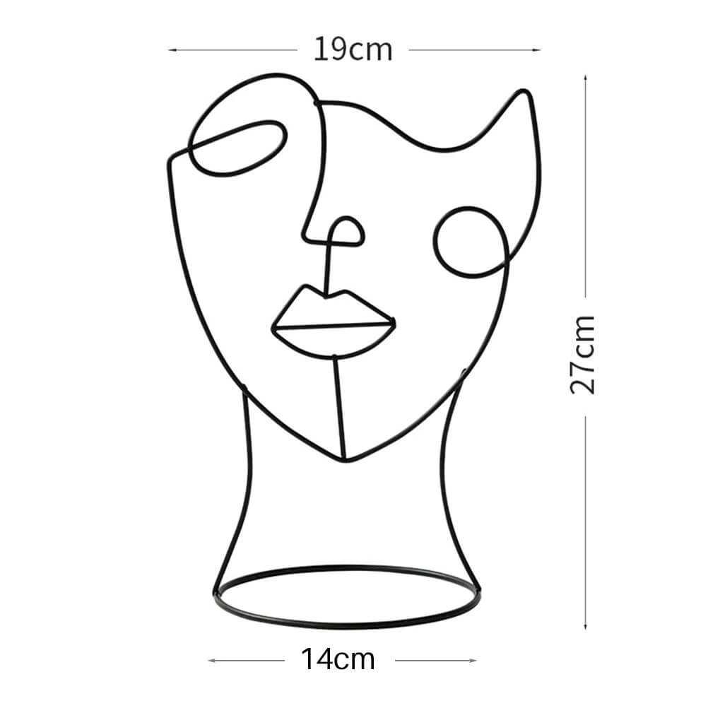 Modern Abstract Face Figure