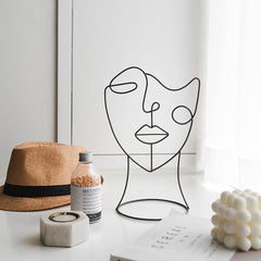 Modern Abstract Face Figure