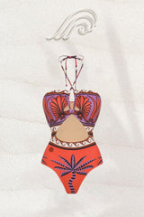 Molly Halterneck Cut-out Two-pieces Swim Set