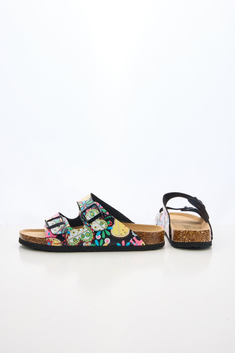 Maibulun | Signature Double Strap Footbed Sandal - Multi