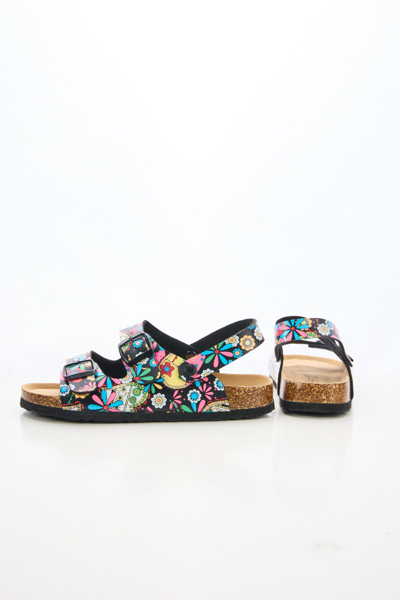 Maibulun | Double Strap Slingback Footbed Sandal - Multi