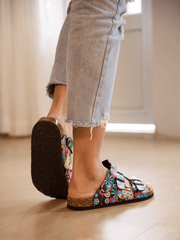 Maibulun | Double Strap Slingback Footbed Sandal - Multi