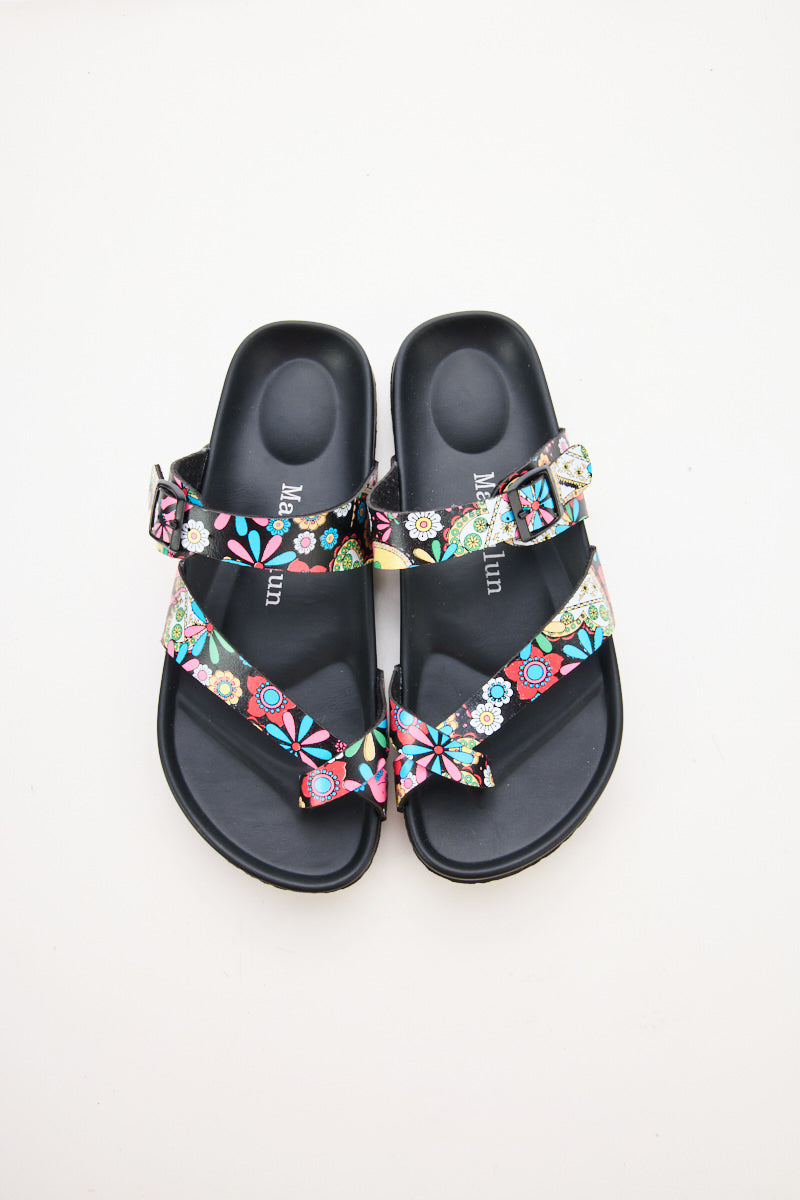 Maibulun | Thong Toe Cushioned Footbed Sandal - Multi