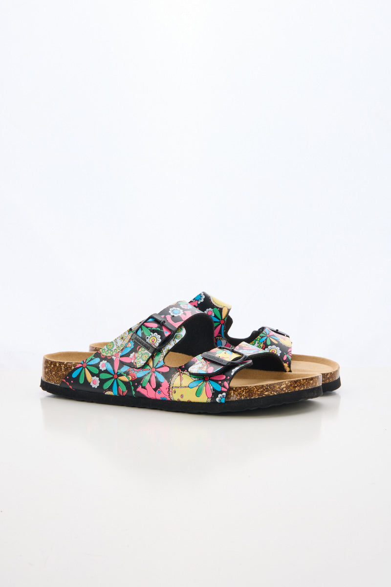 Maibulun | Signature Double Strap Footbed Sandal - Multi