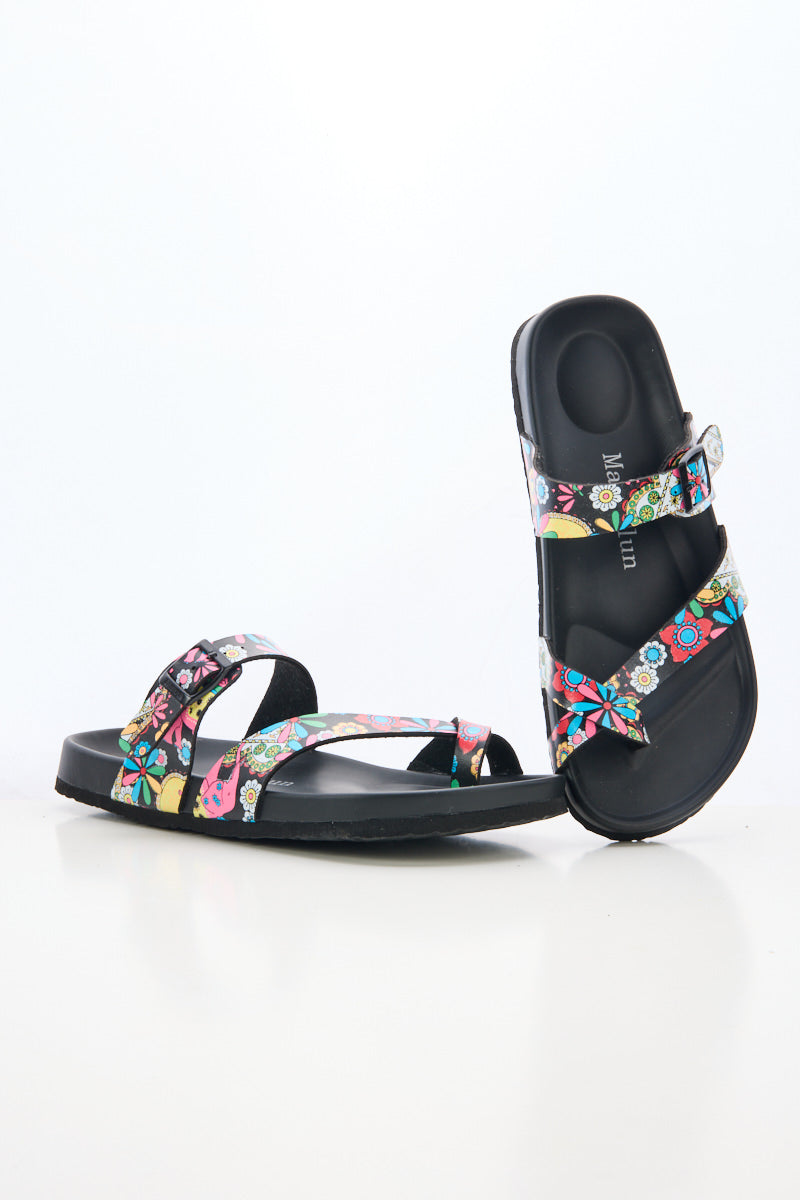 Maibulun | Thong Toe Cushioned Footbed Sandal - Multi