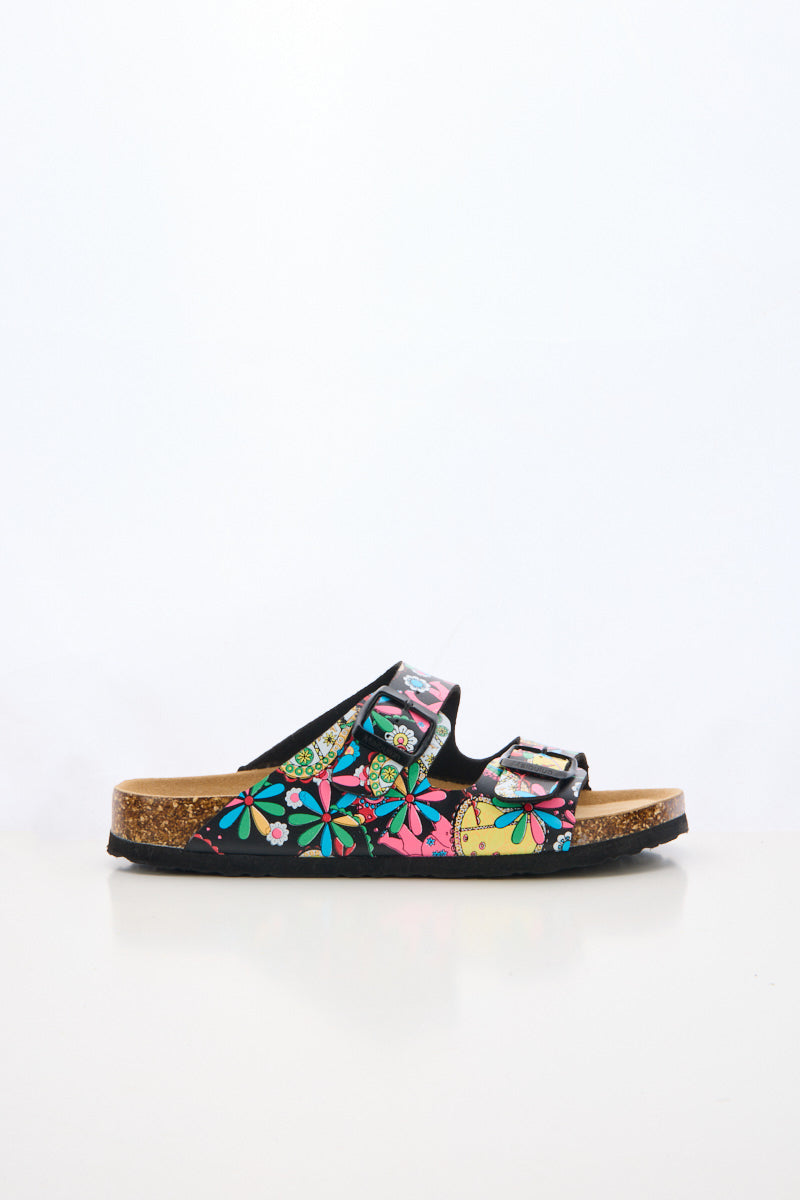 Maibulun | Signature Double Strap Footbed Sandal - Multi